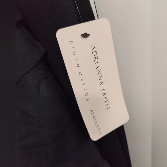 Adrianna Papell Black Asymmetrical Dress - Picture 4 of 9